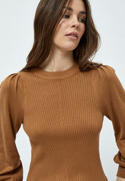 Peppercorn Gabrina 3/4 Sleeve Pullover Pullover 5600 Tobacco Brown