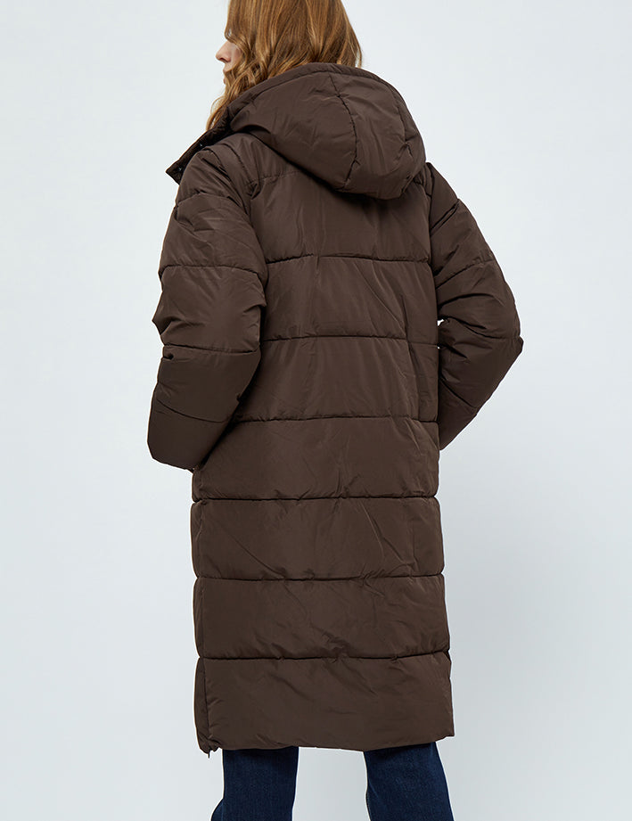 Peppercorn Gaby Puffer Coat Coat 5661 SLATE BROWN