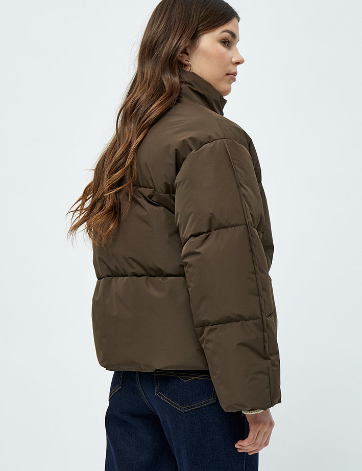 Peppercorn Gaby Puffer Jacket Jacket 5661 SLATE BROWN