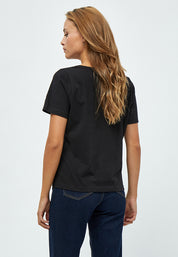 Peppercorn Gamora GOTS V T-Shirt T-Shirt 9000 Black