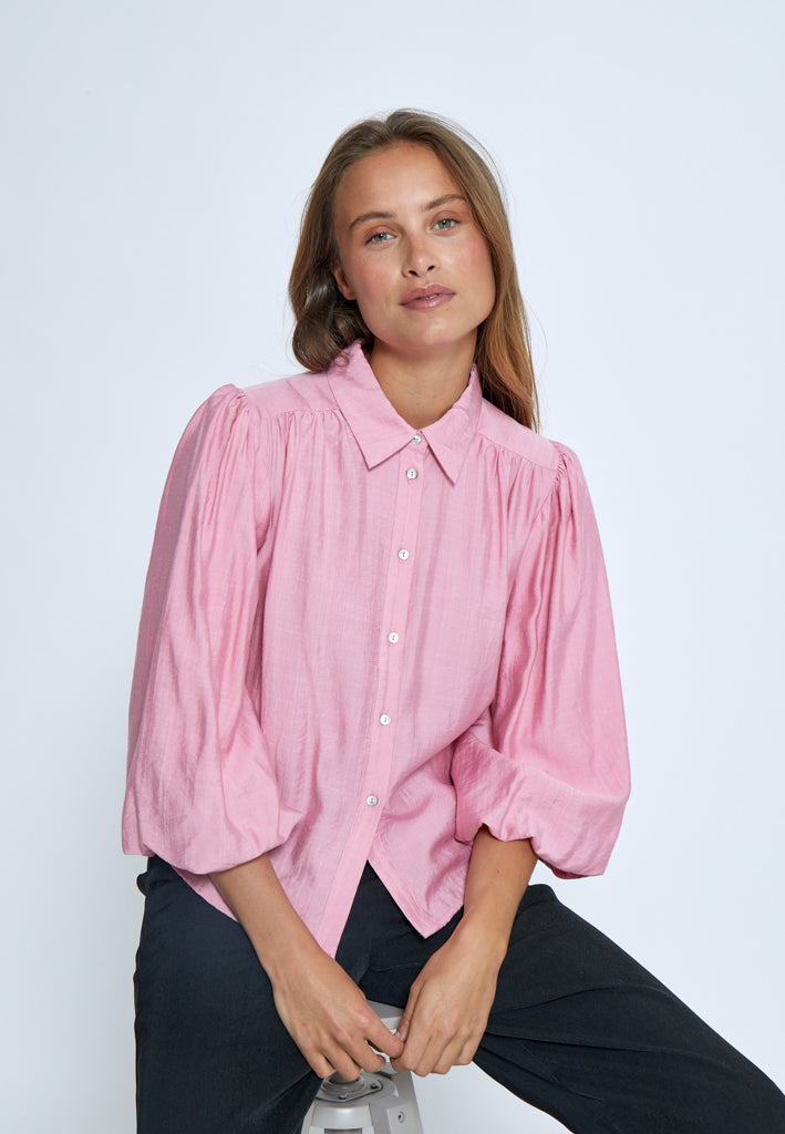 Peppercorn Gatty 3/4 Sleeve Shirt Shirt 4403 Peony Pink