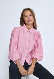 Peppercorn Gatty 3/4 Sleeve Shirt Shirt 4403 Peony Pink