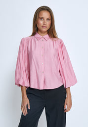 Peppercorn Gatty 3/4 Sleeve Shirt Shirt 4403 Peony Pink