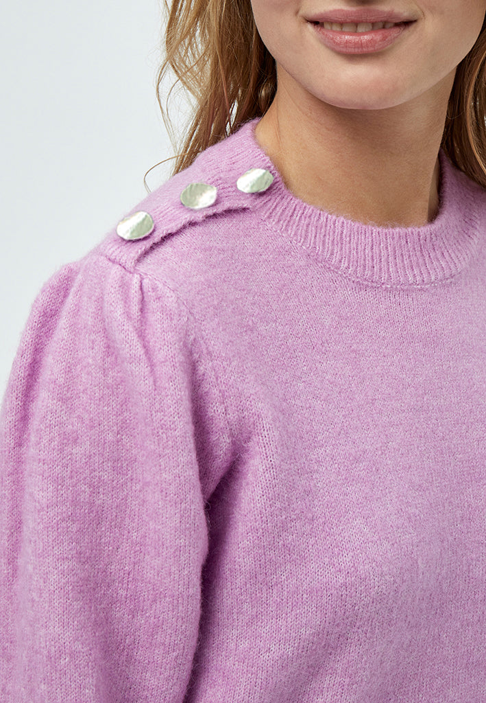 Desires Gea Button Pullover Pullover 7258 Violet