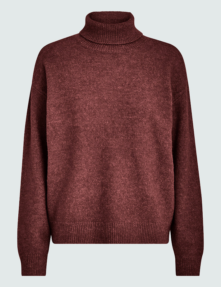 Desires Gea High Neck Pullover Pullover 5061 Madder Brown