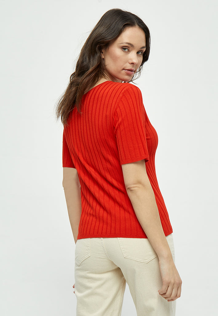 Desires Geisha Half Sleeve Pullover Pullover 4621 Fiery Red