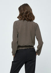Peppercorn Giada Blouse Blouse 2958P Jet Black Print