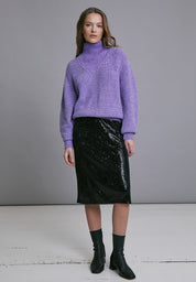 Minus Holli Sequin Midi Skirt Skirt 100 Black