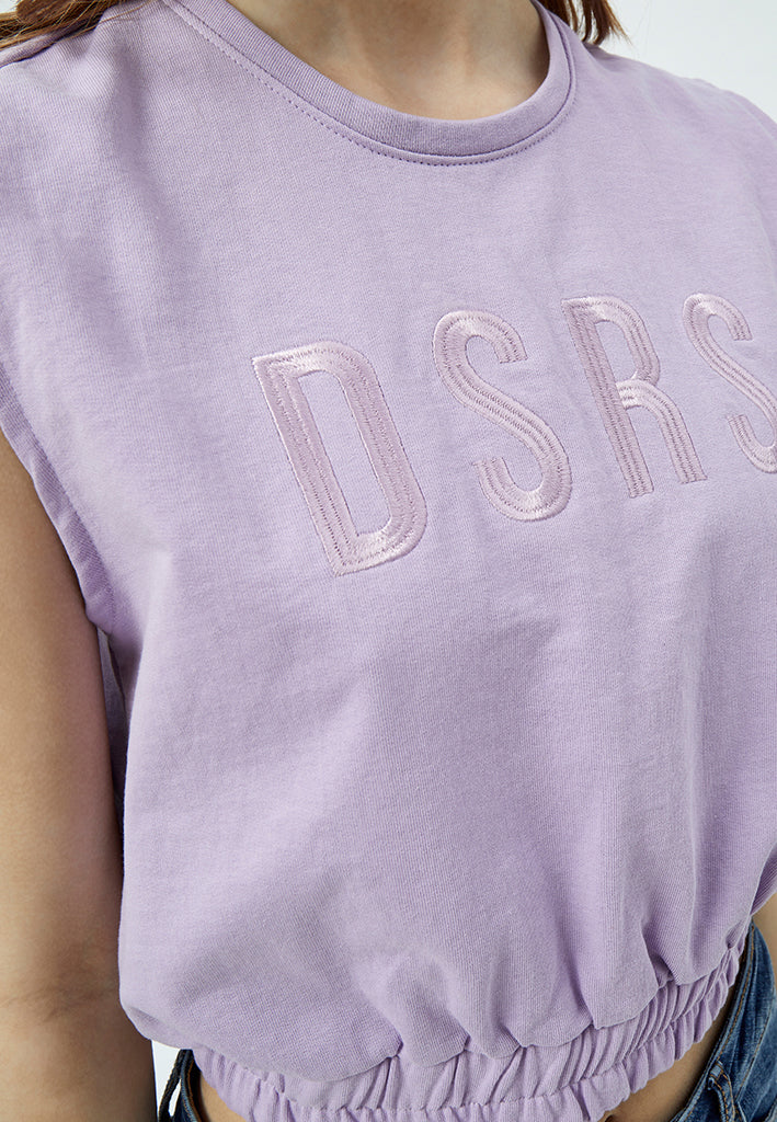 Desires Jade GOTS Sweat Tank Top T-Shirt 7140 Pastel Lilac