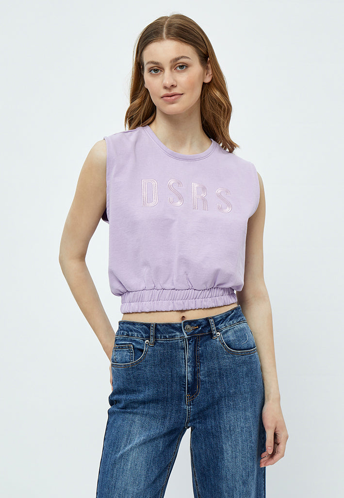 Desires Jade GOTS Sweat Tank Top T-Shirt 7140 Pastel Lilac