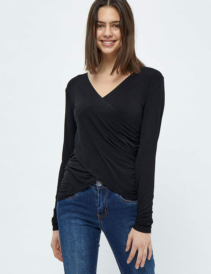 Desires Jamaica Wrap Blouse Blouse 9000 Black