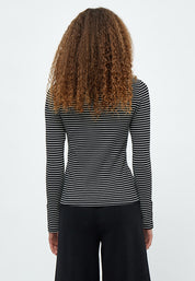 Desires Jamela Long Sleeve Tee T-Shirt 9000S Black Stripe