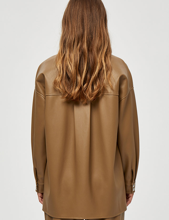 Peppercorn Jamilla Shirt Jacket Jacket 5018 SEPIA TINT