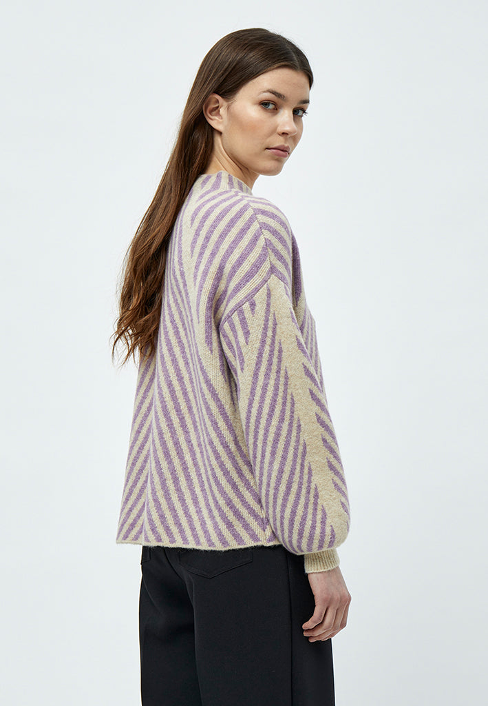 Peppercorn Jayda Highneck Pullover Pullover 0273M Warm Sand Melange