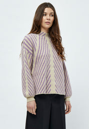 Peppercorn Jayda Highneck Pullover Pullover 0273M Warm Sand Melange