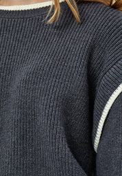 Minus Jayla Knit Pullover Pullover 2995 Nine Iron Gray
