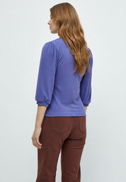 Minus MSJohanna T-Shirt T-Shirt 7330 Iris Bloom Purple