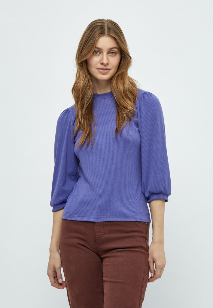 Minus MSJohanna T-Shirt T-Shirt 7330 Iris Bloom Purple