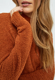 Desires Kesha Mock Neck Knit Pullover Pullover 5351 GLAZED GINGER