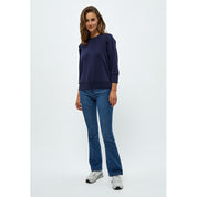 Peppercorn Laila 3/4 Sleeve Sweat Sweatshirt 2318 MIDNIGHT NAVY