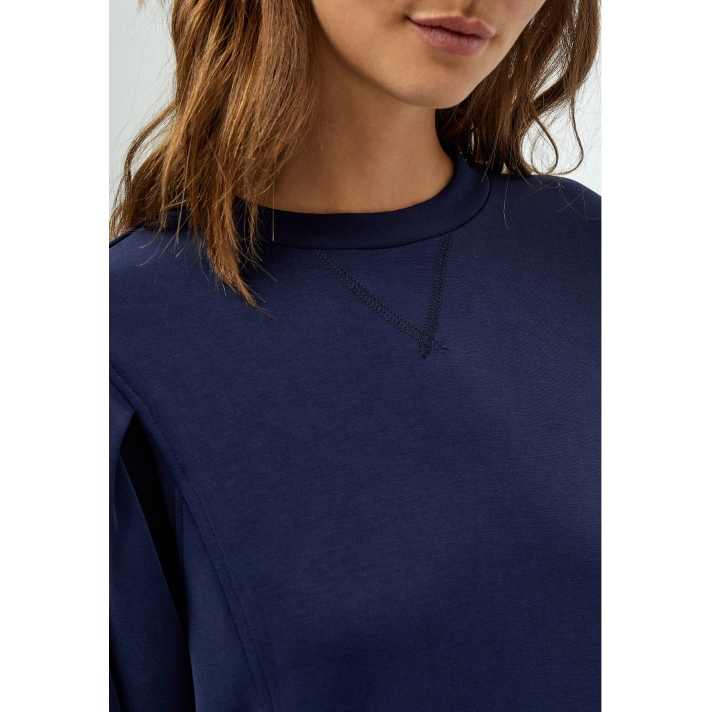 Peppercorn Laila 3/4 Sleeve Sweat Sweatshirt 2318 MIDNIGHT NAVY