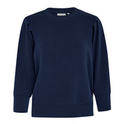 Peppercorn Laila 3/4 Sleeve Sweat Sweatshirt 2318 MIDNIGHT NAVY