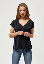 Peppercorn PCLana V T-Shirt T-Shirt 9000 Black