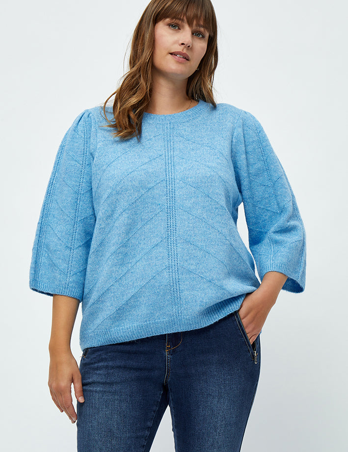 4 Sleeve Pullover Curve Pullover 2993 Marina Blue