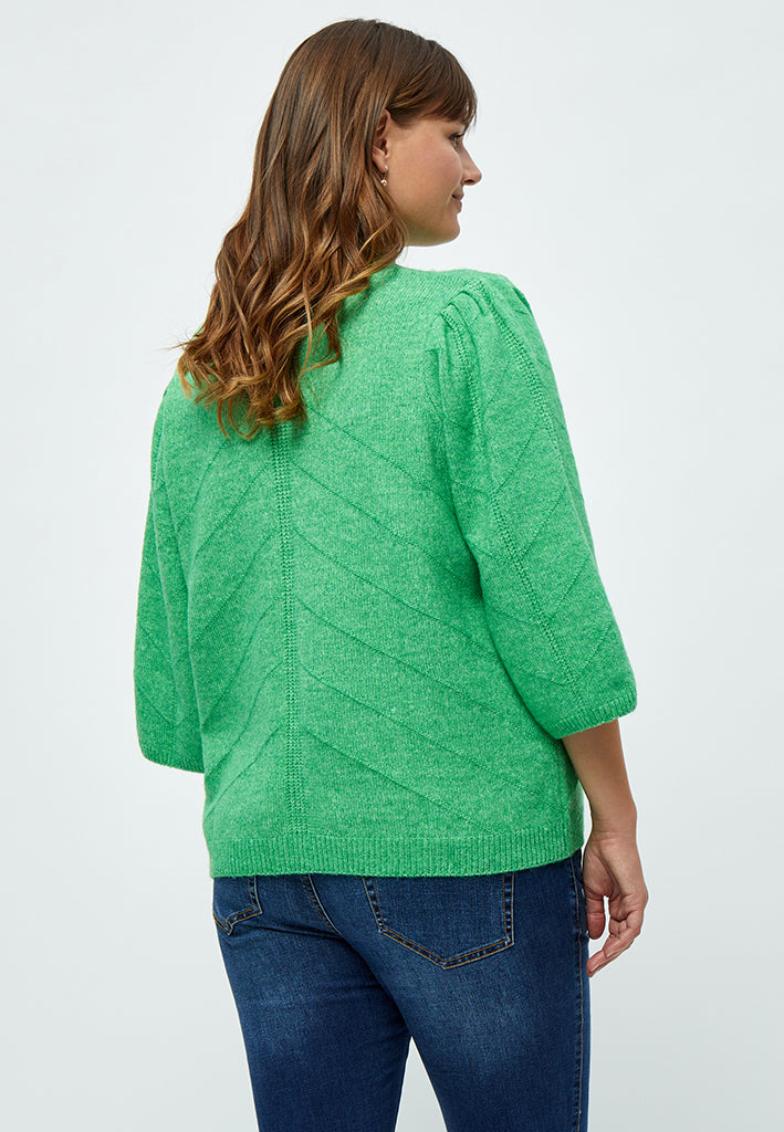 Peppercorn Lenore 3/4 Sleeve Pullover Curve Pullover 3047 Green Spruce