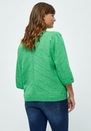 Peppercorn Lenore 3/4 Sleeve Pullover Curve Pullover 3047 Green Spruce