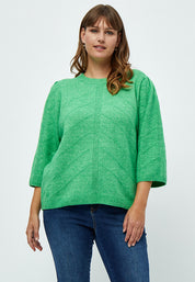 Peppercorn Lenore 3/4 Sleeve Pullover Curve Pullover 3047 Green Spruce