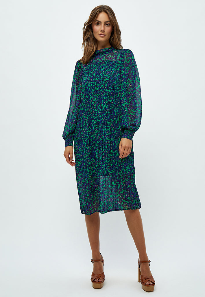 Peppercorn Levi Midi Dress Dress 3205P Bright Green Print