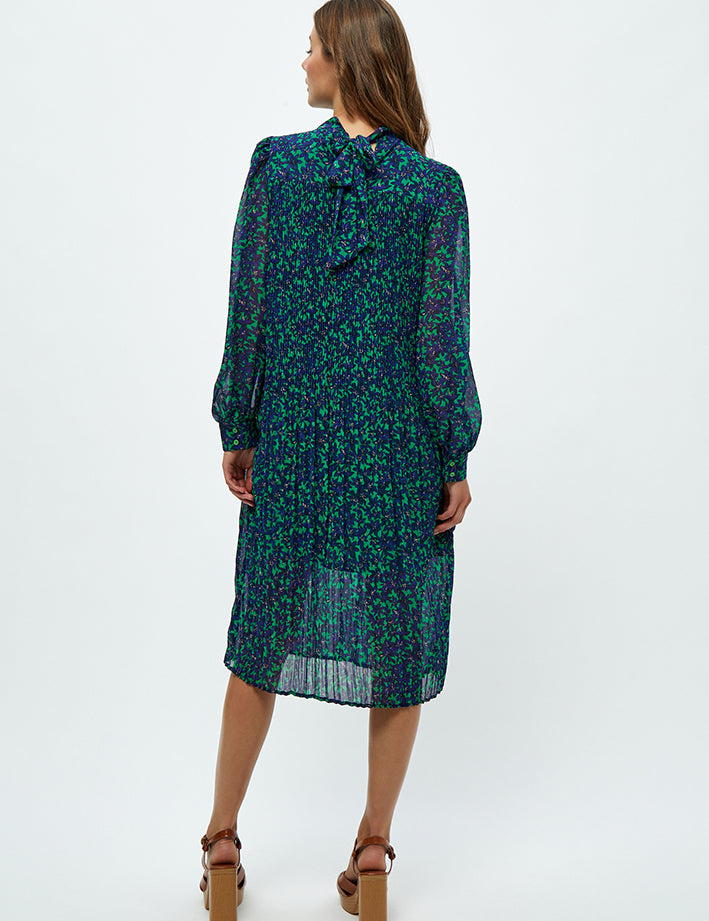 Peppercorn Levi Midi Dress Dress 9456P Ocean Green Print
