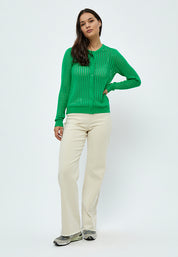 Peppercorn Libby Round Neck Knit Cardigan Cardigans 3205 Bright Green
