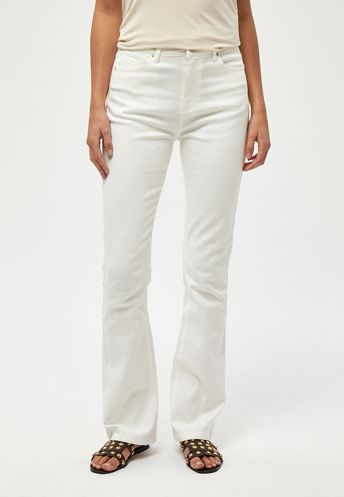 Peppercorn PCLinda HW Flared Jeans Jeans 0001 White