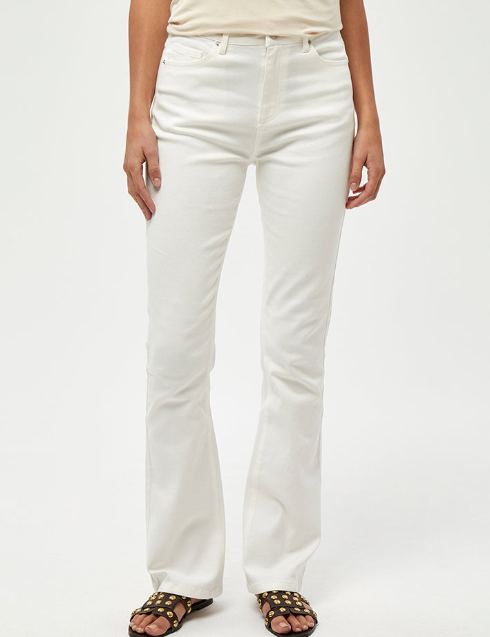 Peppercorn PCLinda HW Flared Jeans Jeans 0001 White