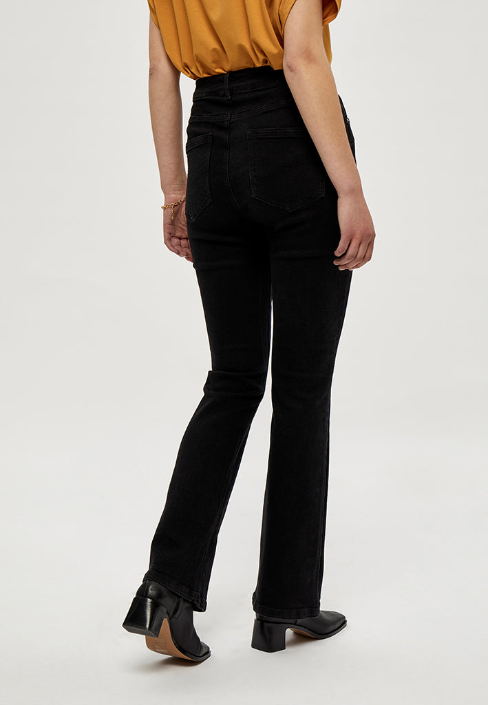 Peppercorn PCLinda HW Flared Jeans Jeans 9000 Black