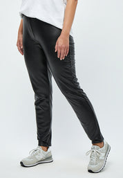 Peppercorn Linette PU Leggings Curve Leggings 9000 Black
