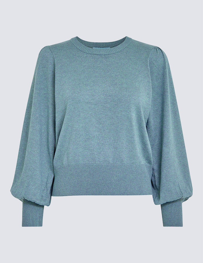 Minus Liva Long Sleeve Pullover Pullover 1043M Citadel Blue Mel.