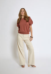 Minus Livana T-Shirt T-Shirt 4800 Smoked Paprika