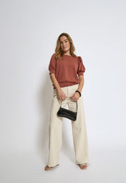 Minus Livana T-Shirt T-Shirt 4800 Smoked Paprika