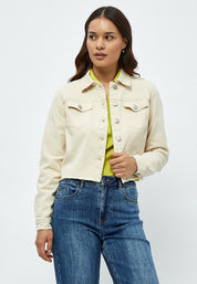 Desires DSLola Cropped Denim Jacket Jacket 0011 Gardenia