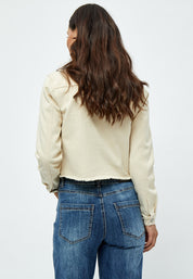 Desires DSLola Cropped Denim Jacket Jacket 0011 Gardenia