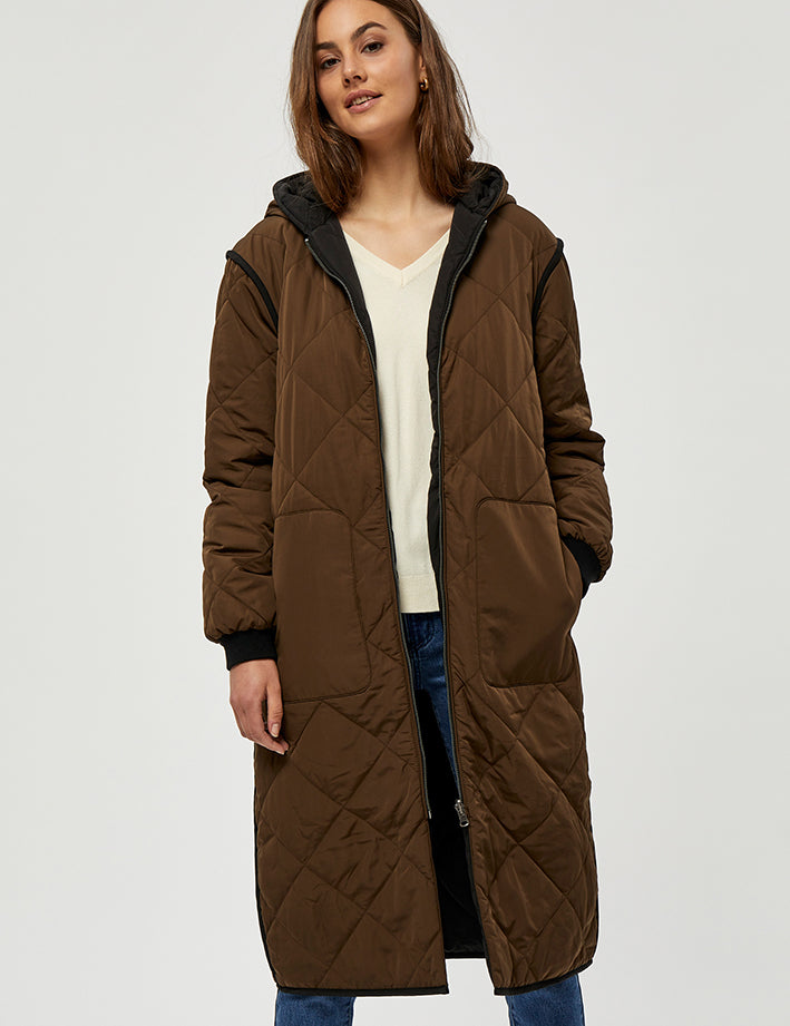 Peppercorn Lulu Reversible Coat Coat 3958 Army Brown