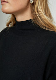 Minus Lupi High Neck Knit Pullover Pullover 100 Black