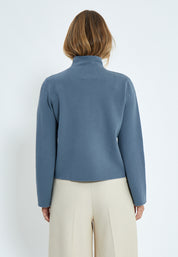 Minus Lupi High Neck Knit Pullover Pullover 1043 Citadel Blue