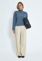 Minus Lupi High Neck Knit Pullover Pullover 1043 Citadel Blue