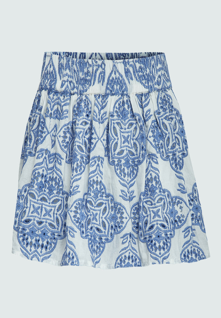 Minus MSAlina Short Skirt Skirt 1049E Vista Blue Emb.