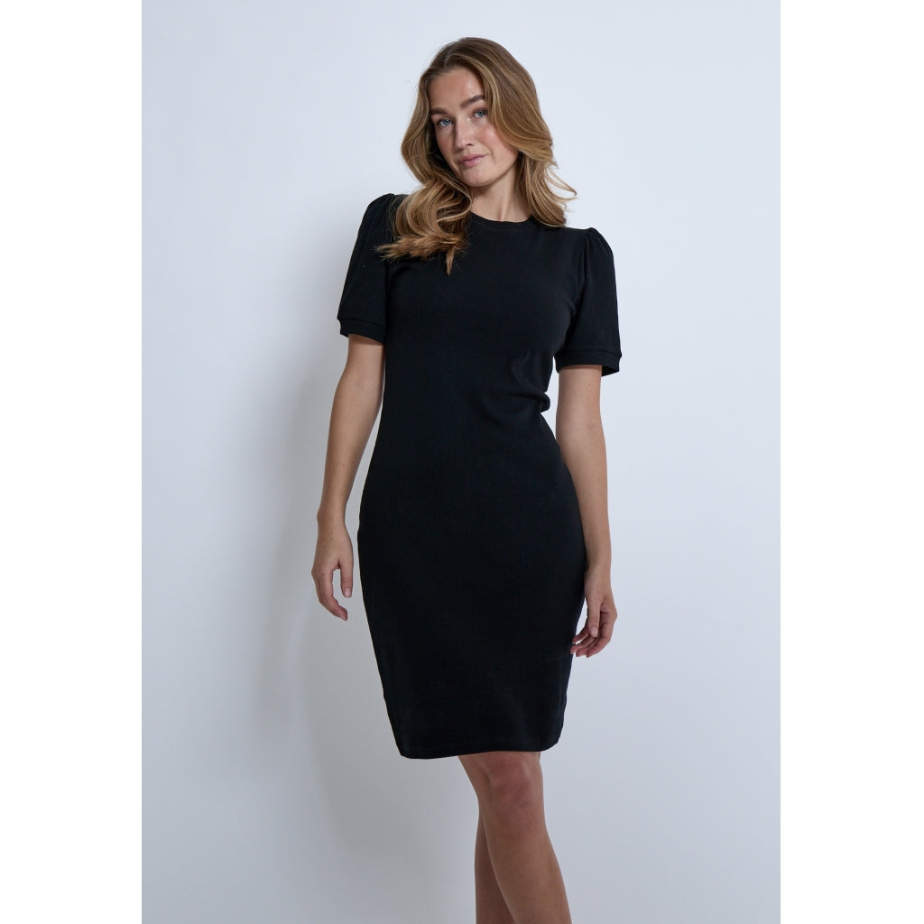 Minus MSAnnelise GOTS Puff Sleeve Dress Dress 100 Black