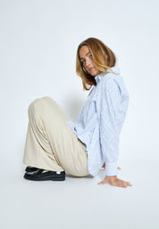 Minus MSAstra Oversize Shirt Shirt 1048S Ice Blue Stripe